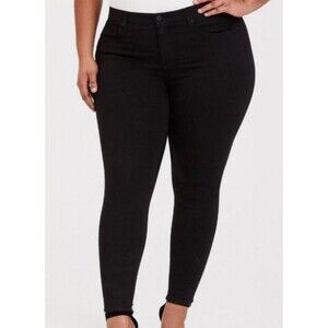 Torrid Sky High Skinny Black 5 Pocket Stretch Jeans Plus Size 18